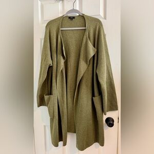 J. Crew Sage Green Drape Cardigan